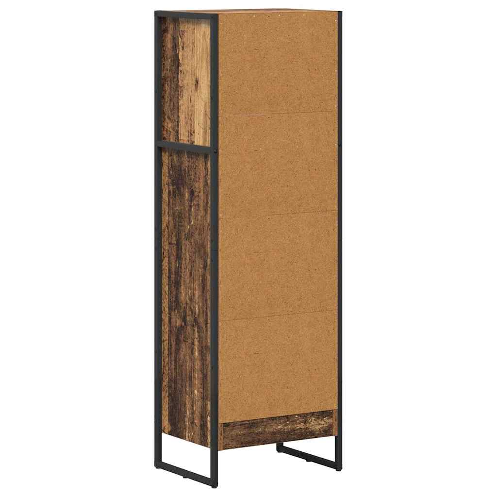 Bücherregal 40 x 30 x 121 cm Holzwerkstoff Altholz
