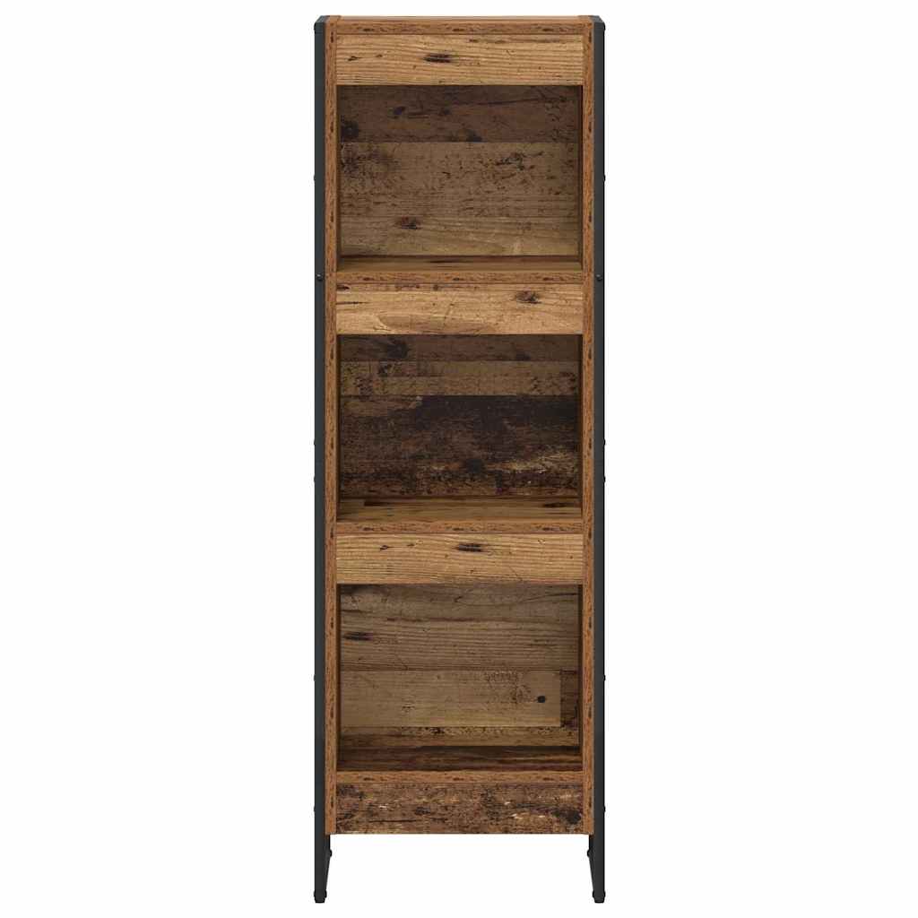 Bücherregal 40 x 30 x 121 cm Holzwerkstoff Altholz