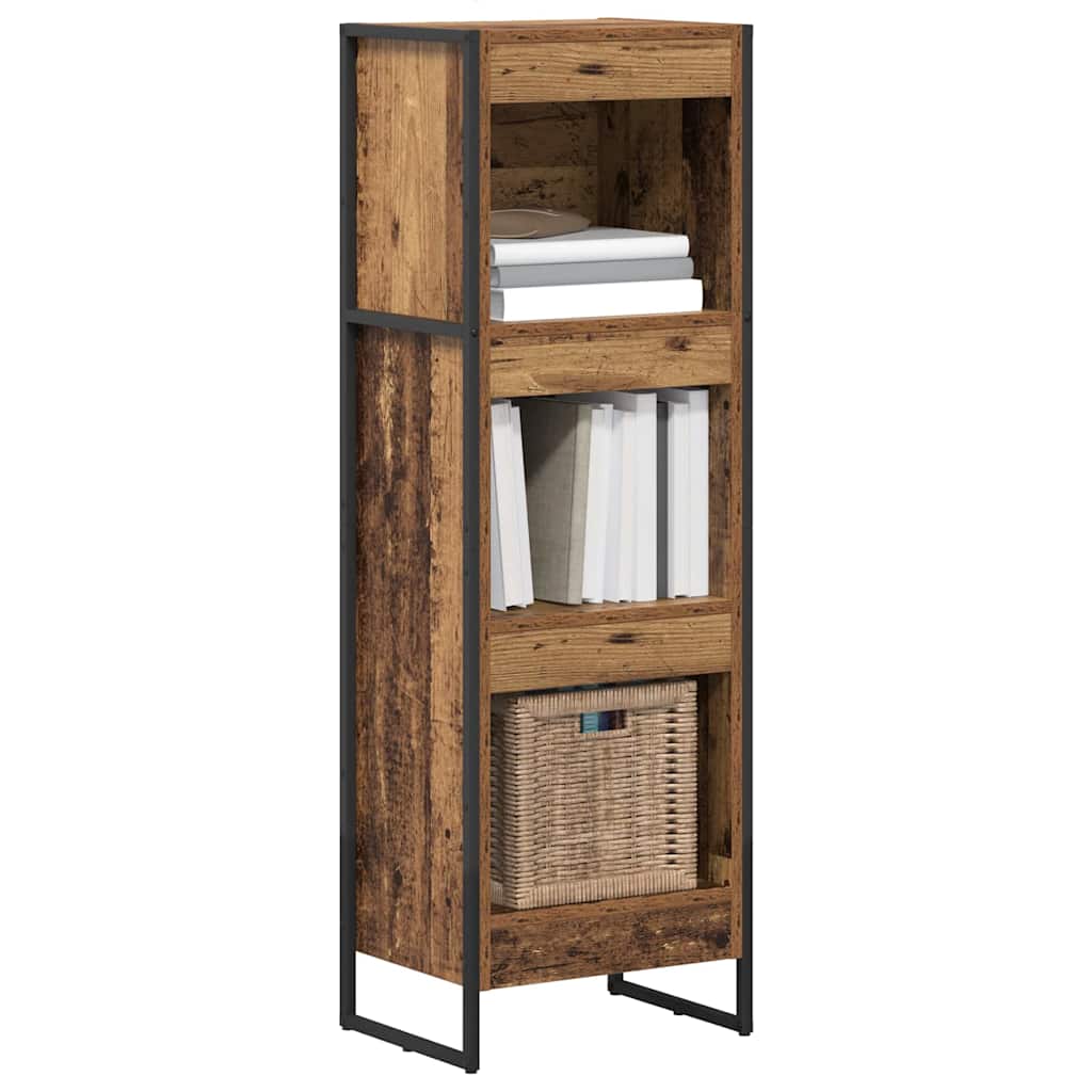 Bücherregal 40 x 30 x 121 cm Holzwerkstoff Altholz