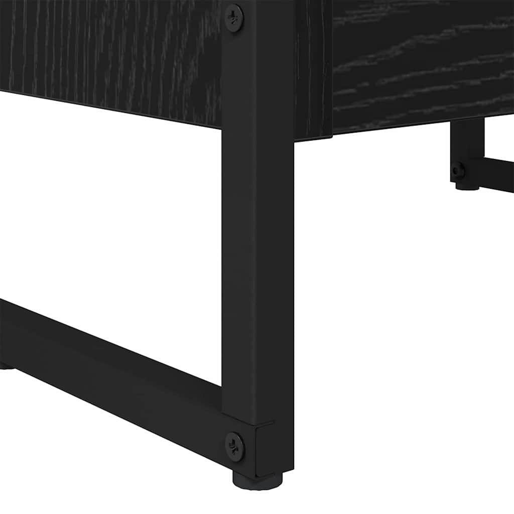 Bücherregal 40 x 30 x 155 cm Holzwerkstoff Schwarz Eichen-Optik