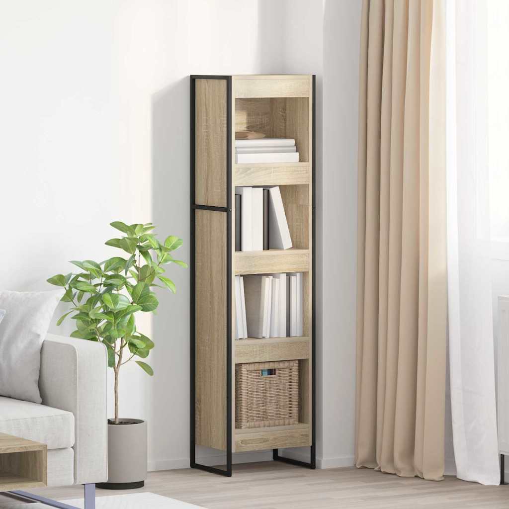 Bücherregal 40 x 30 x 155 cm Holzwerkstoff Sonoma