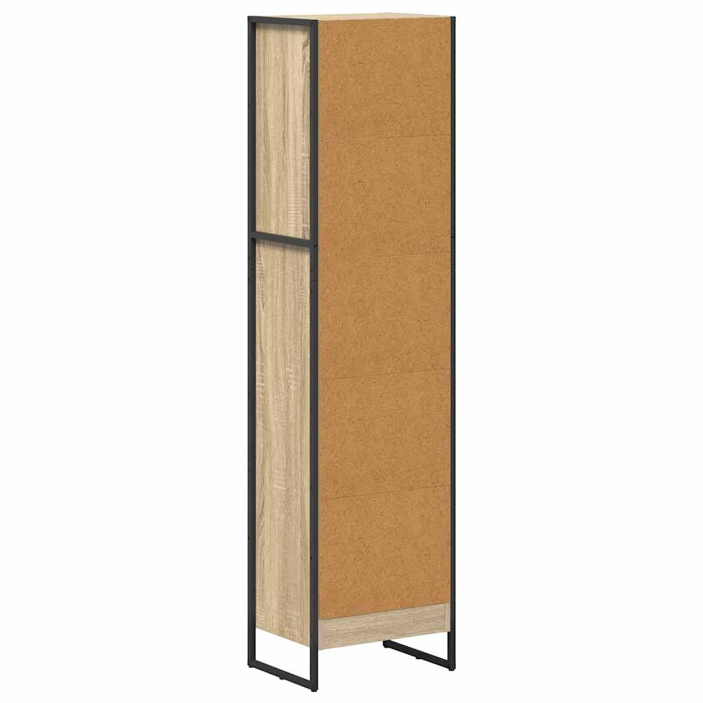 Bücherregal 40 x 30 x 155 cm Holzwerkstoff Sonoma