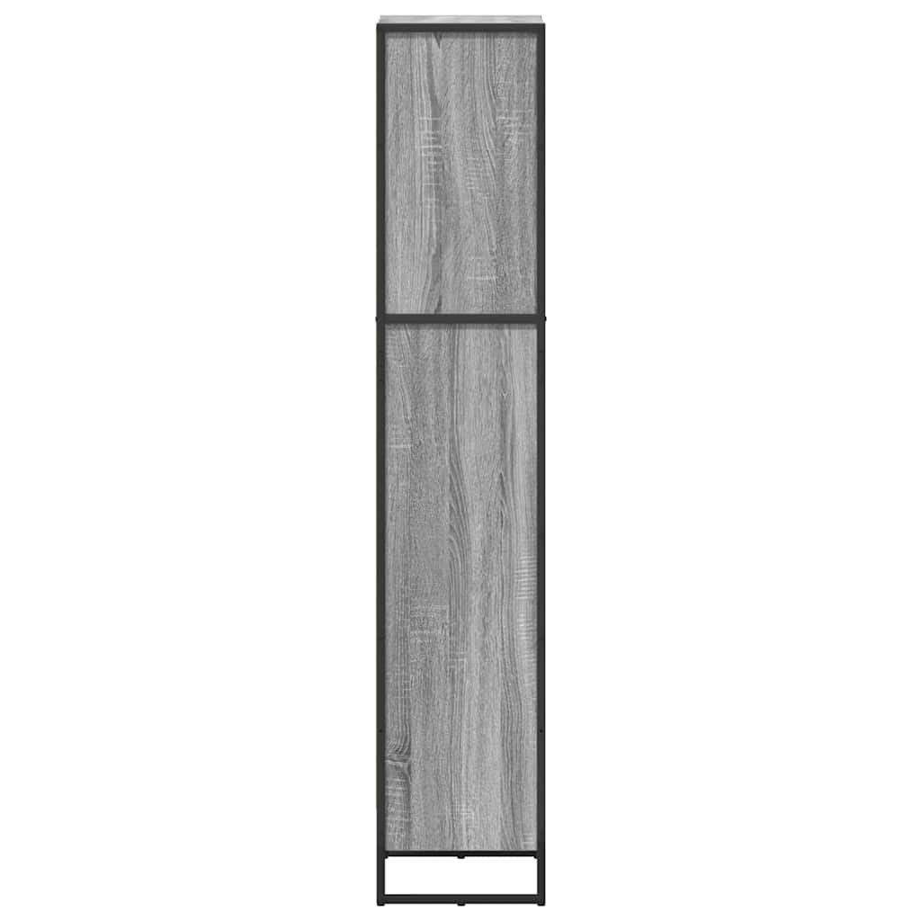 Bücherregal 40 x 30 x 155 cm Holzwerkstoff Graues Sonoma