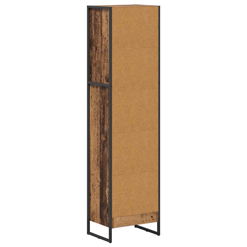 Bücherregal 40 x 30 x 155 cm Holzwerkstoff Altholz