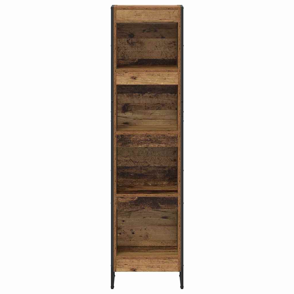 Bücherregal 40 x 30 x 155 cm Holzwerkstoff Altholz