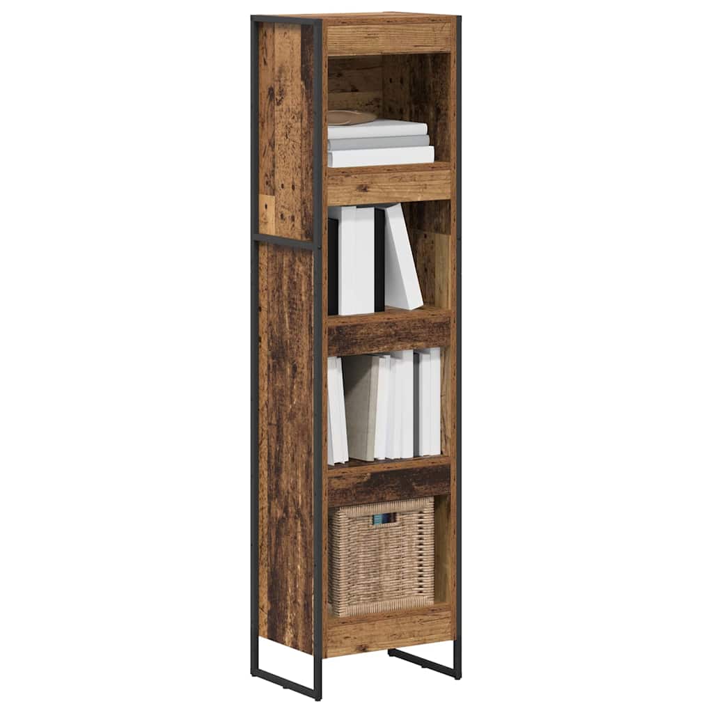 Bücherregal 40 x 30 x 155 cm Holzwerkstoff Altholz