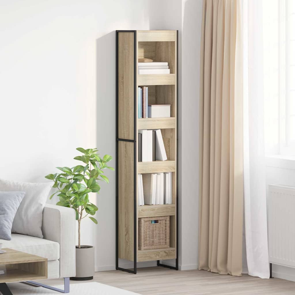 Bücherregal 40 x 30 x 189,5 cm Holzwerkstoff Sonoma