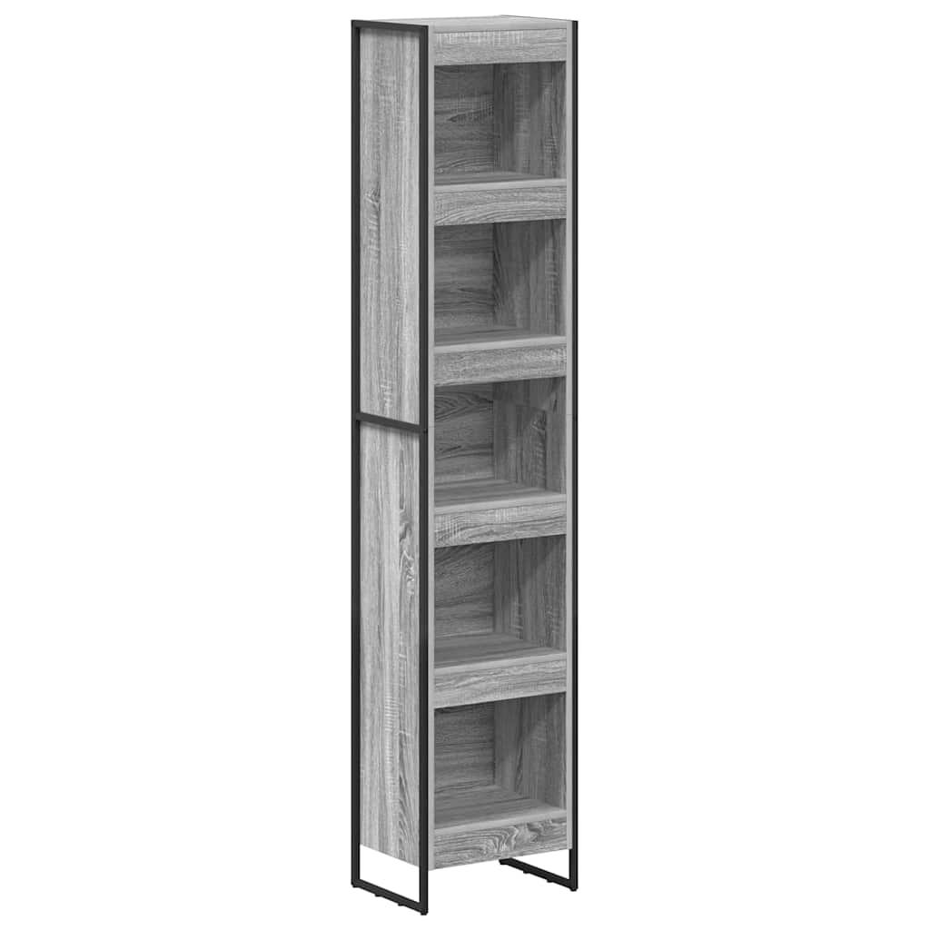 Bücherregal 40 x 30 x 189,5 cm Holzwerkstoff Graues Sonoma