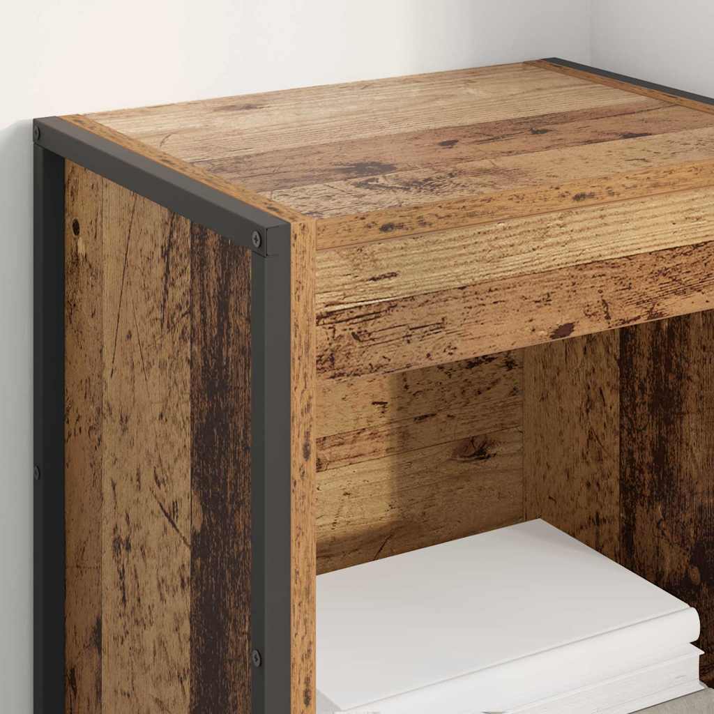 Bücherregal 40 x 30 x 189,5 cm Holzwerkstoff Altholz