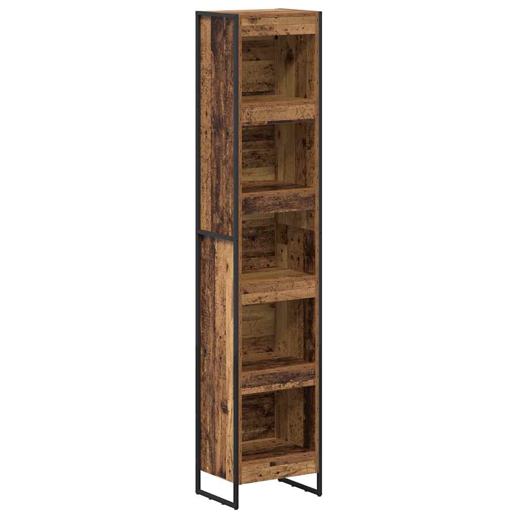 Bücherregal 40 x 30 x 189,5 cm Holzwerkstoff Altholz