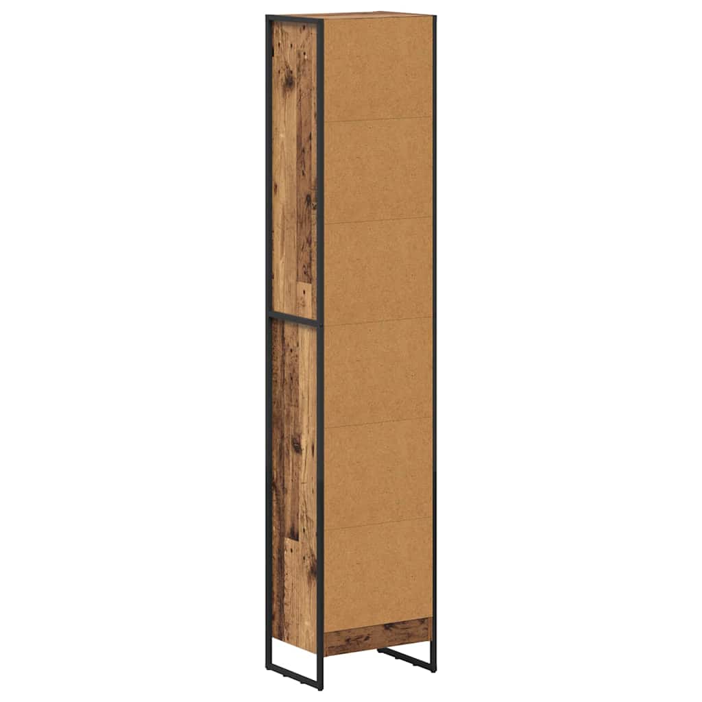Bücherregal 40 x 30 x 189,5 cm Holzwerkstoff Altholz
