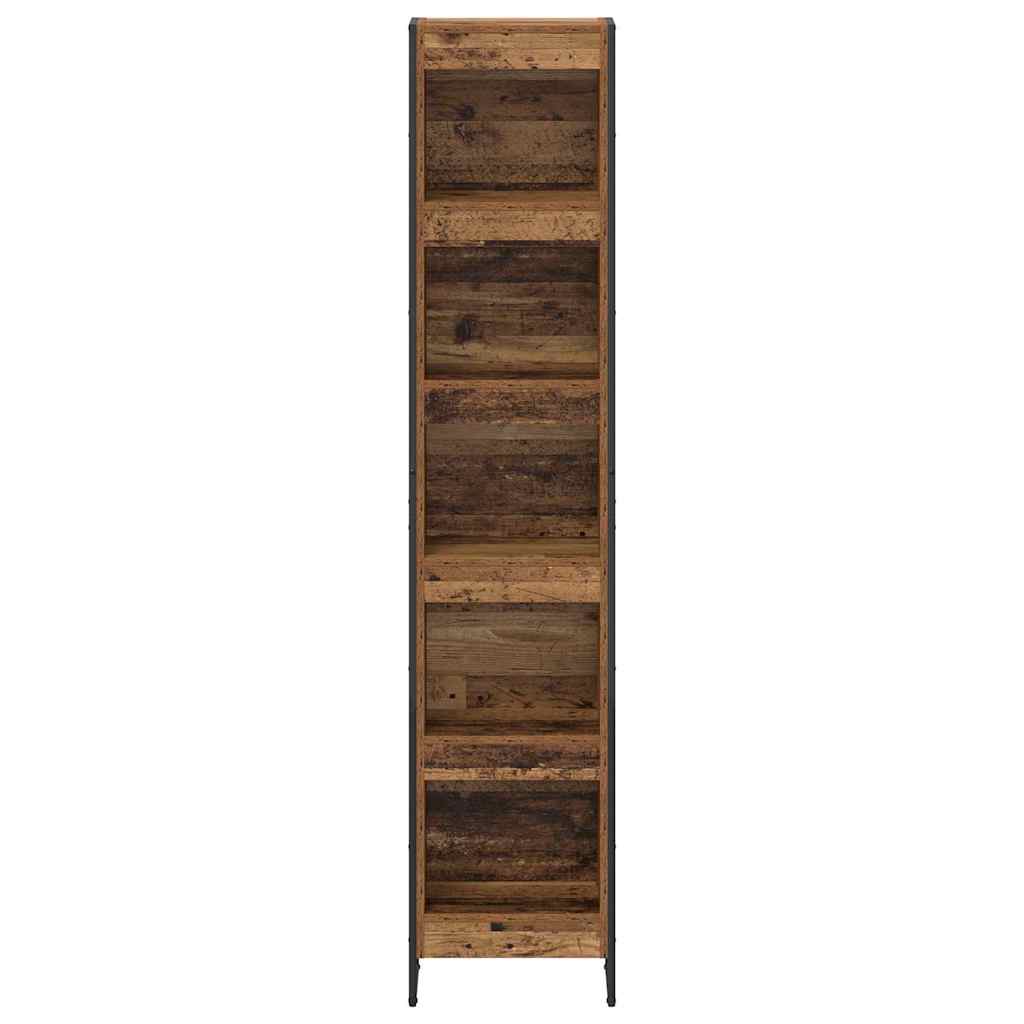 Bücherregal 40 x 30 x 189,5 cm Holzwerkstoff Altholz