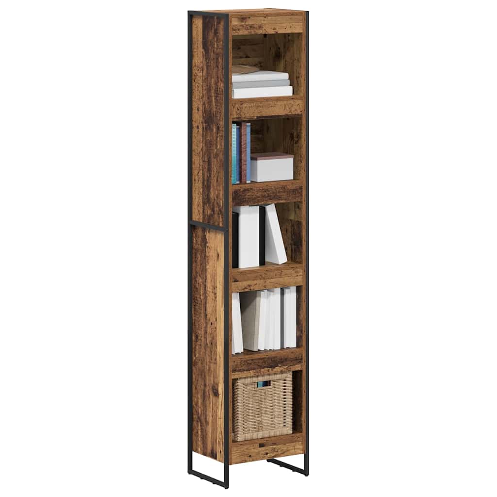 Bücherregal 40 x 30 x 189,5 cm Holzwerkstoff Altholz