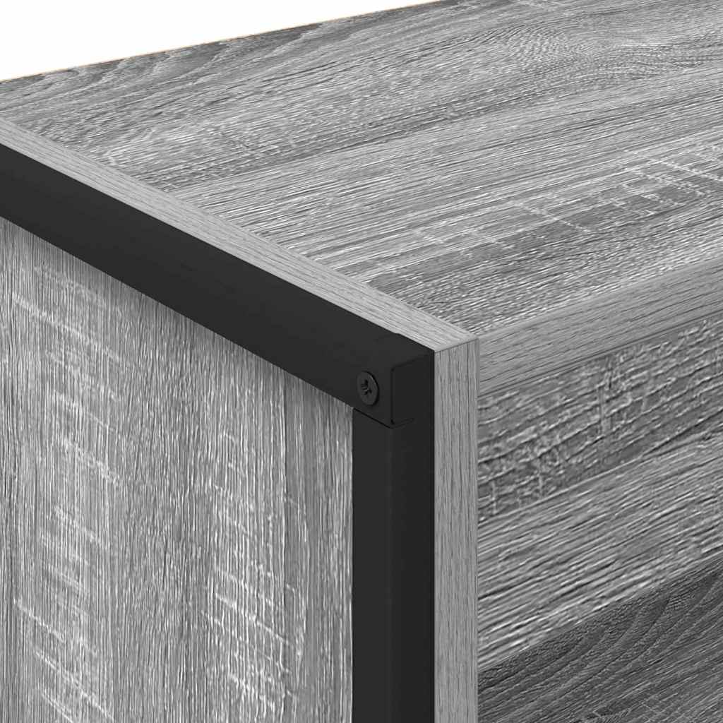 Bücherregal 60 x 30 x 86,5 cm Holzwerkstoff Graues Sonoma