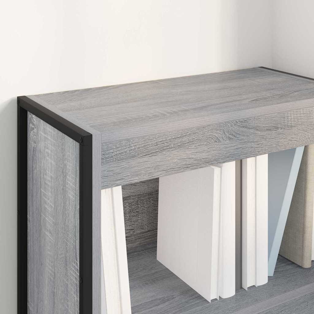 Bücherregal 60 x 30 x 86,5 cm Holzwerkstoff Graues Sonoma