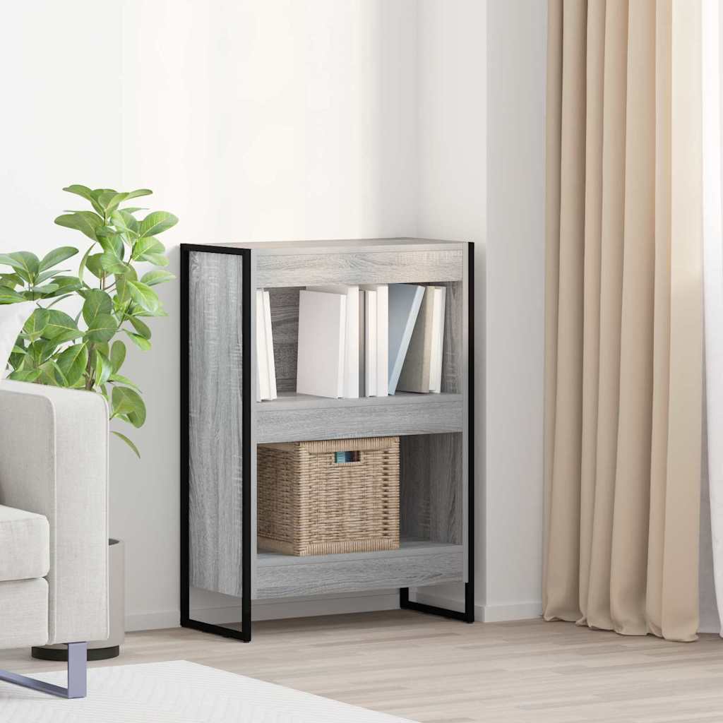 Bücherregal 60 x 30 x 86,5 cm Holzwerkstoff Graues Sonoma