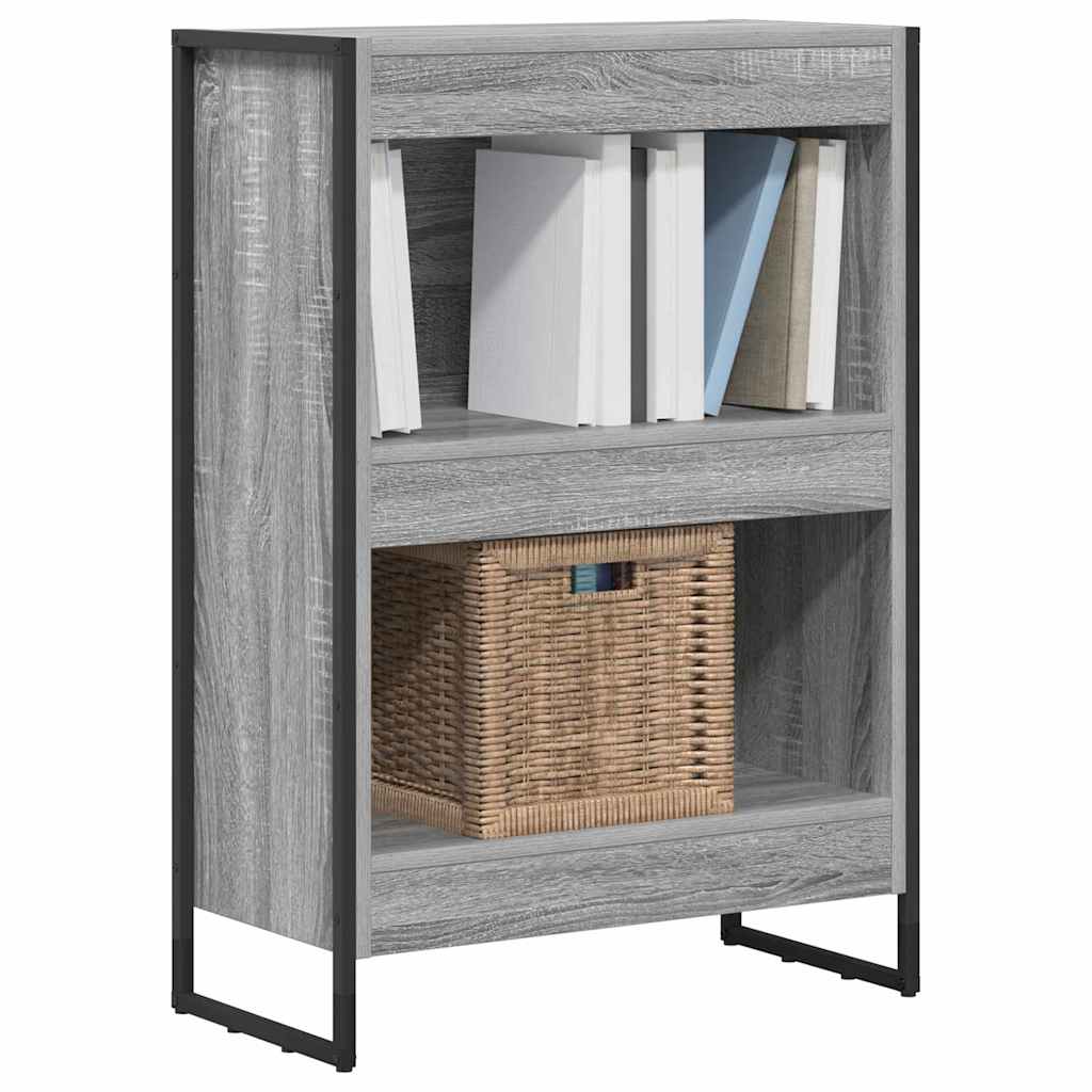 Bücherregal 60 x 30 x 86,5 cm Holzwerkstoff Graues Sonoma