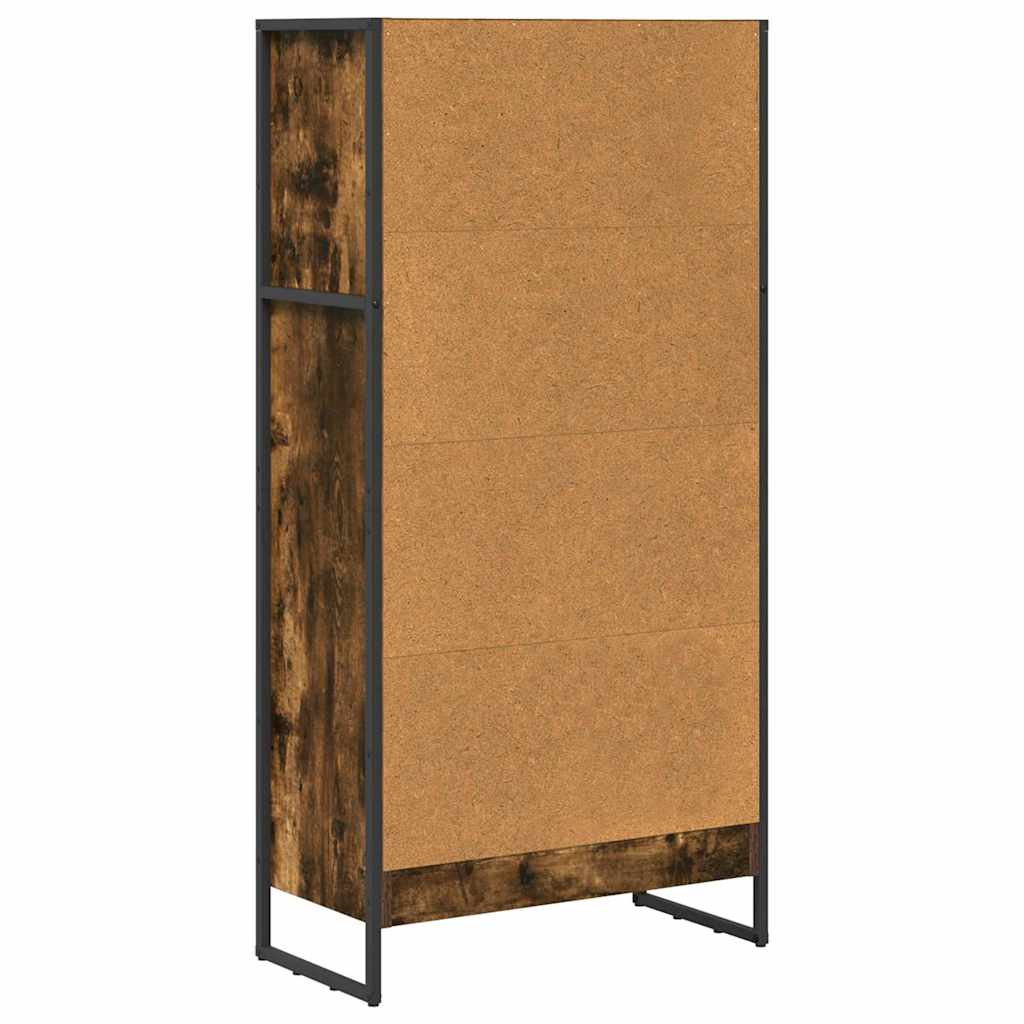 Bücherregal 60 x 30 x 121 cm Holzwerkstoff Raucharbe