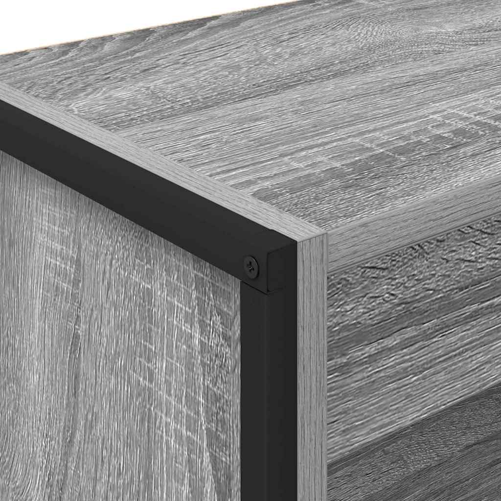 Bücherregal 60 x 30 x 121 cm Holzwerkstoff Graues Sonoma