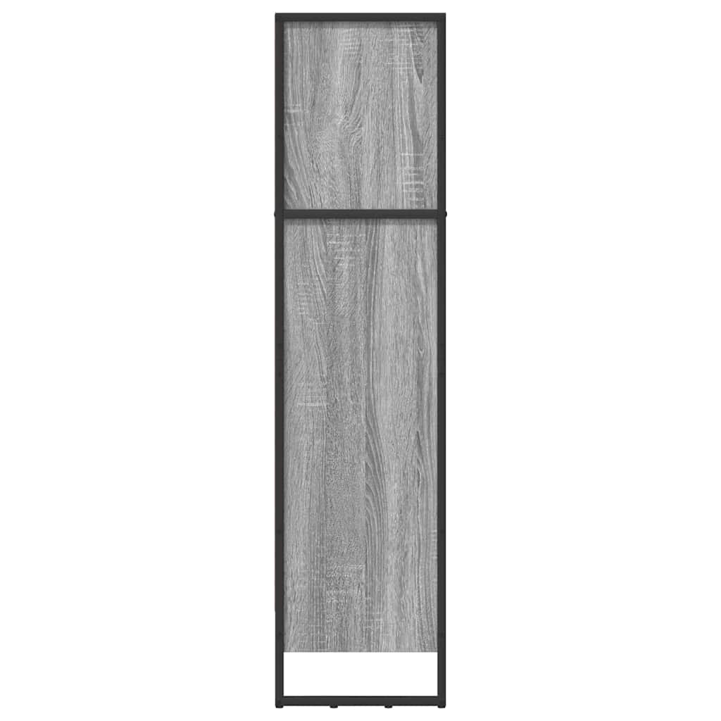 Bücherregal 60 x 30 x 121 cm Holzwerkstoff Graues Sonoma