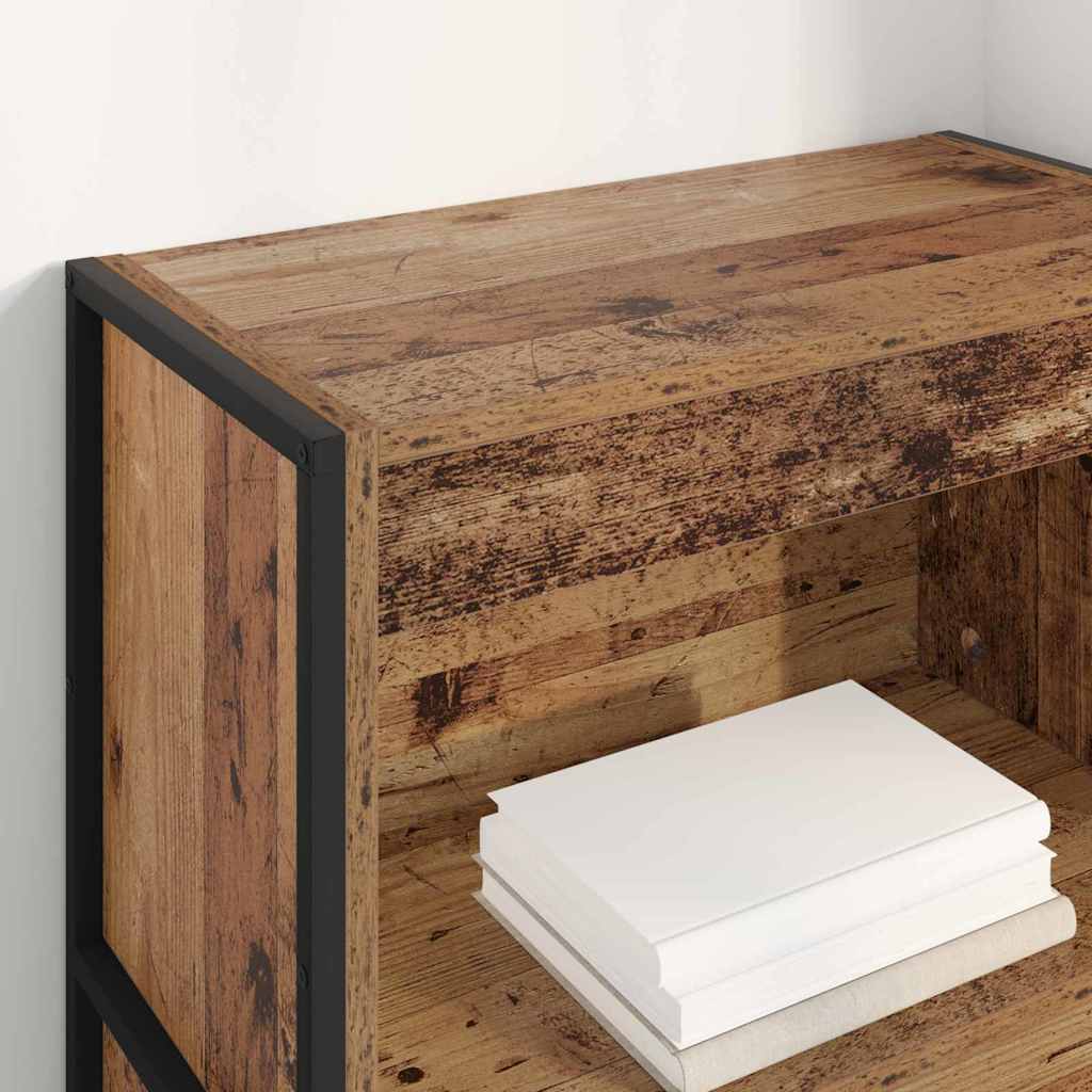 Bücherregal 60 x 30 x 121 cm Holzwerkstoff Altholz