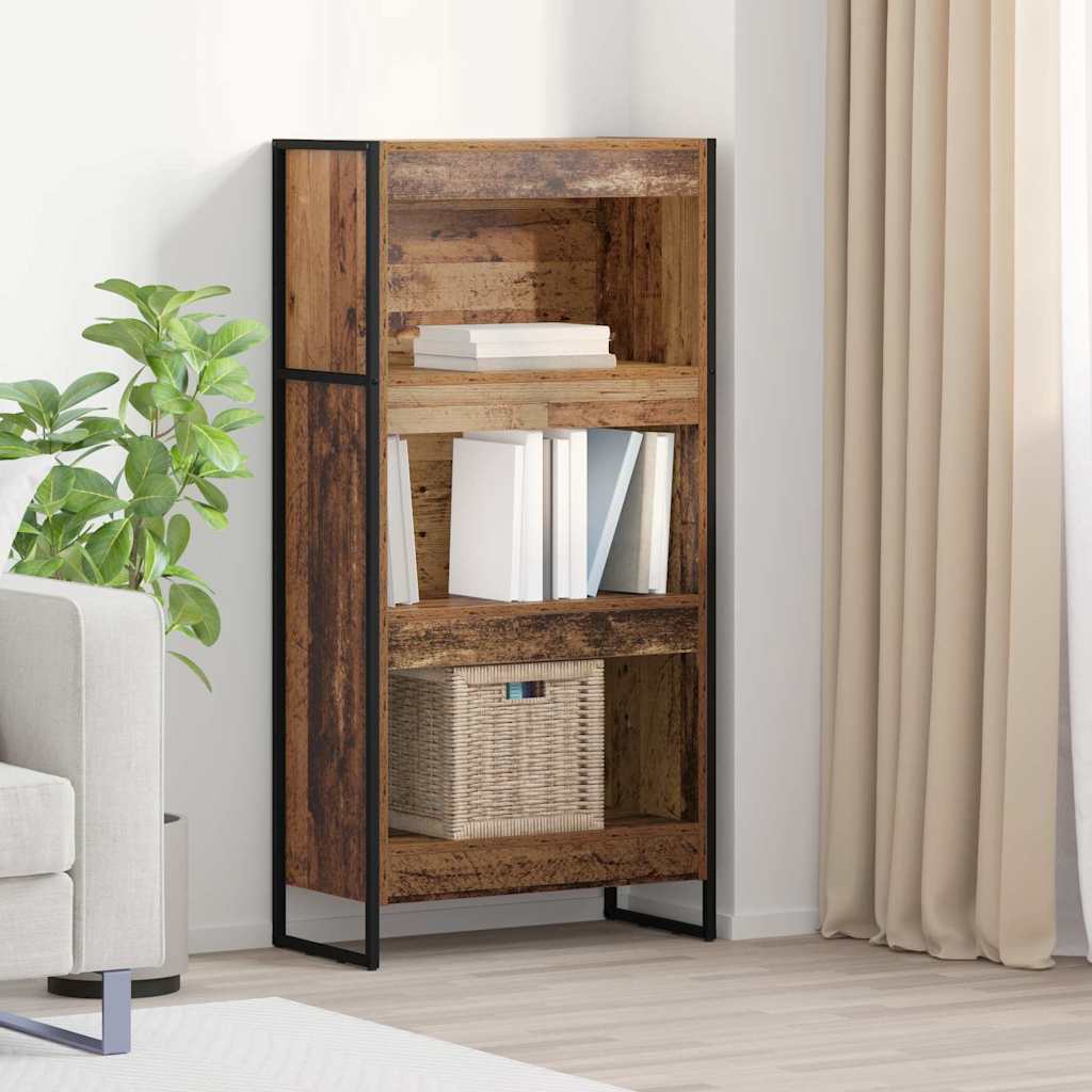 Bücherregal 60 x 30 x 121 cm Holzwerkstoff Altholz