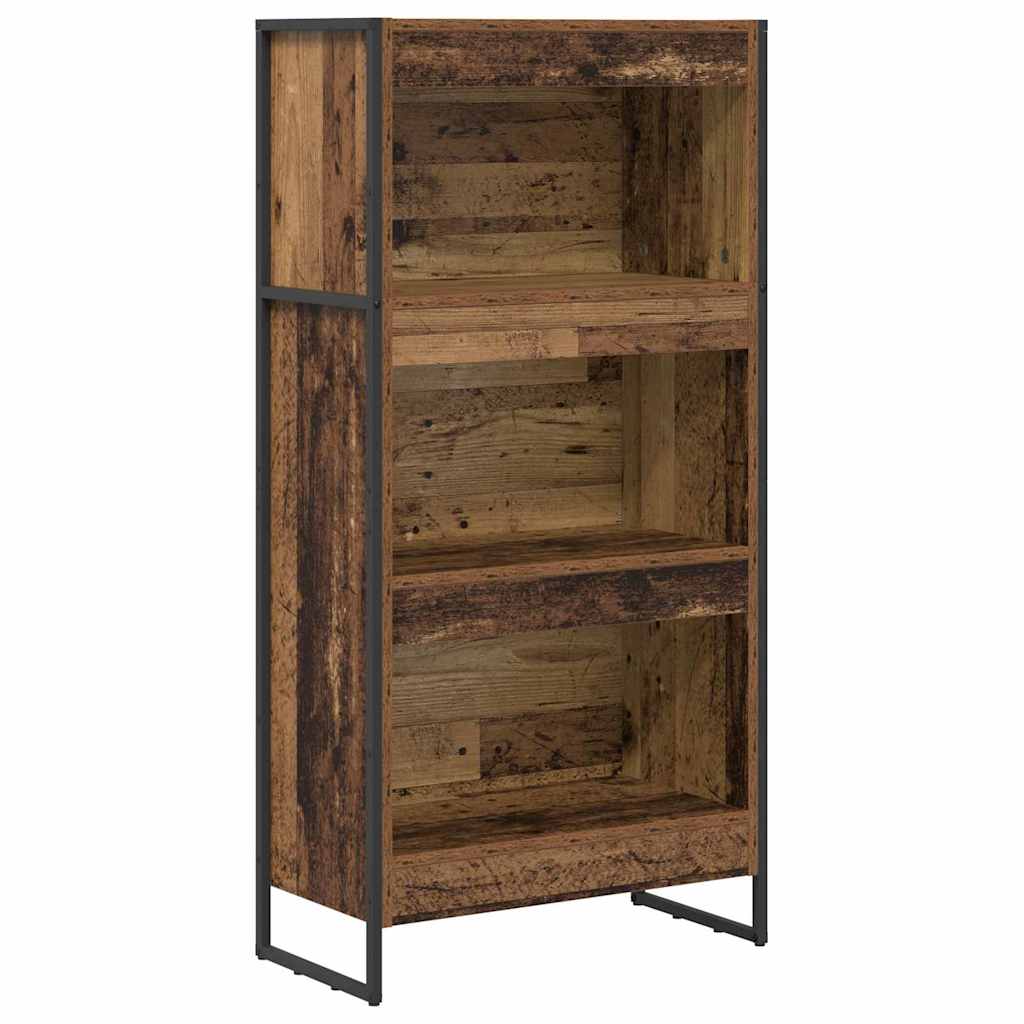 Bücherregal 60 x 30 x 121 cm Holzwerkstoff Altholz