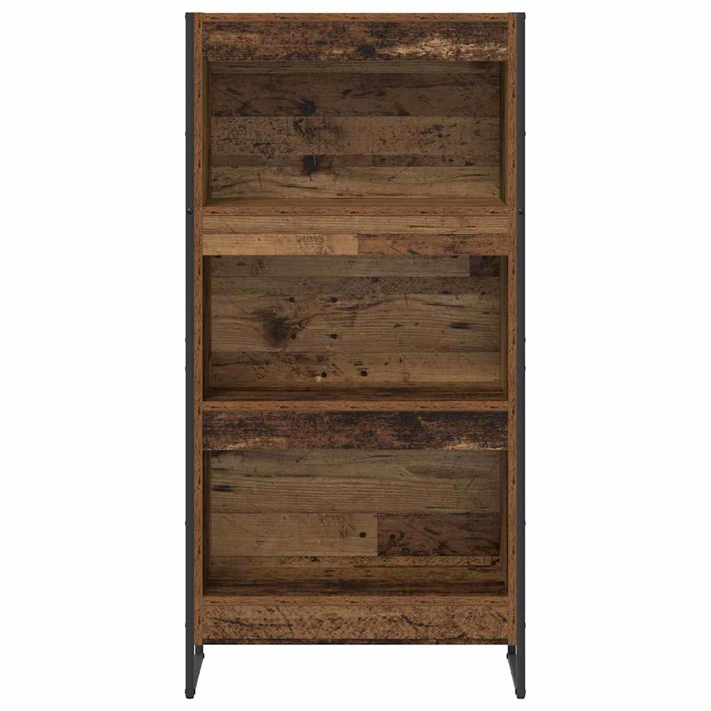 Bücherregal 60 x 30 x 121 cm Holzwerkstoff Altholz