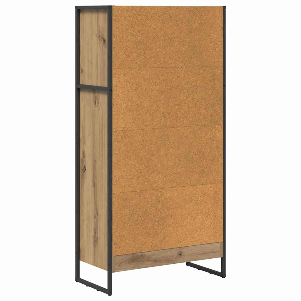 Bücherregal 60 x 30 x 121 cm Holzwerkstoff Kunsthandwerk Eiche