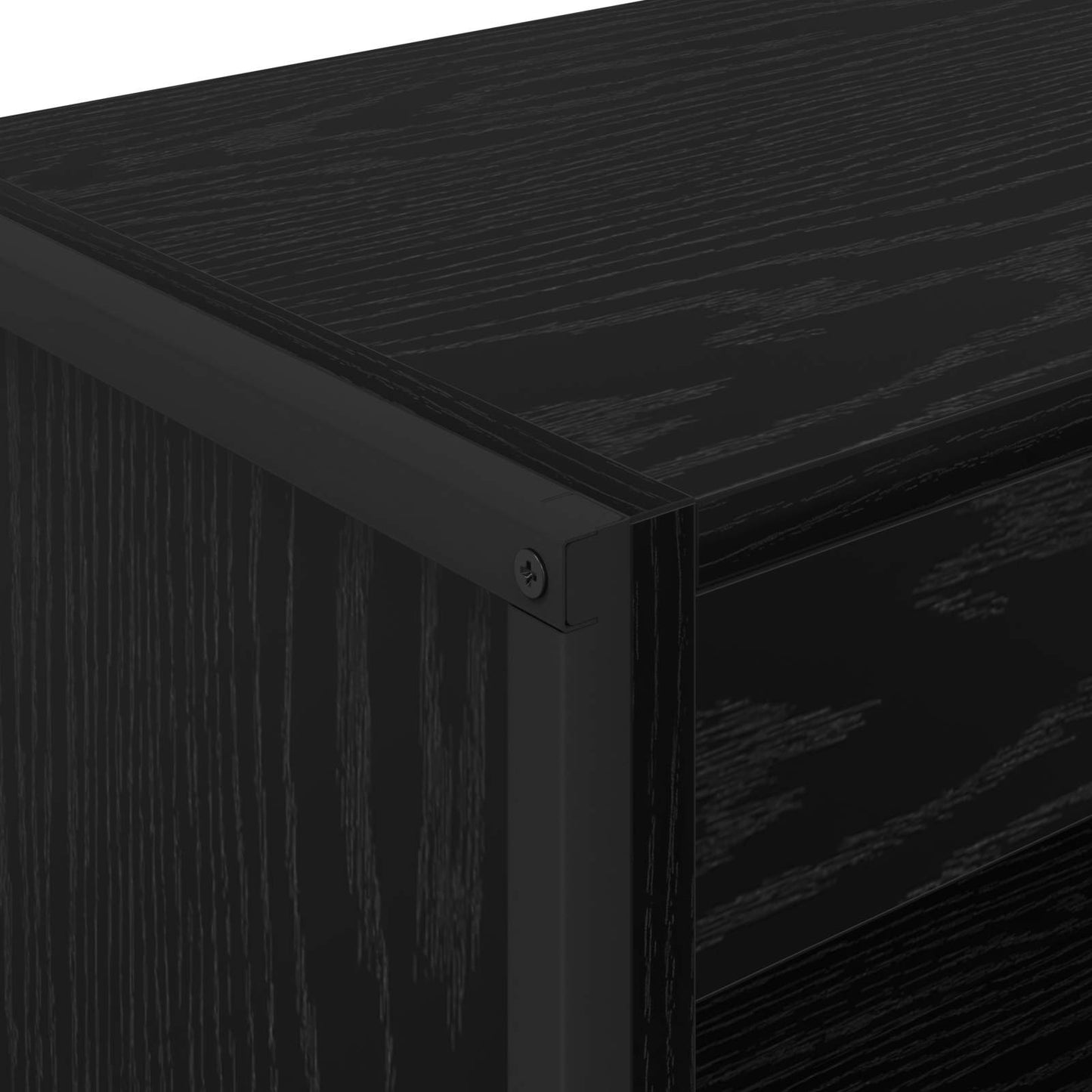 Bücherregal 60 x 30 x 155 cm Holzwerkstoff Schwarz Eichen-Optik