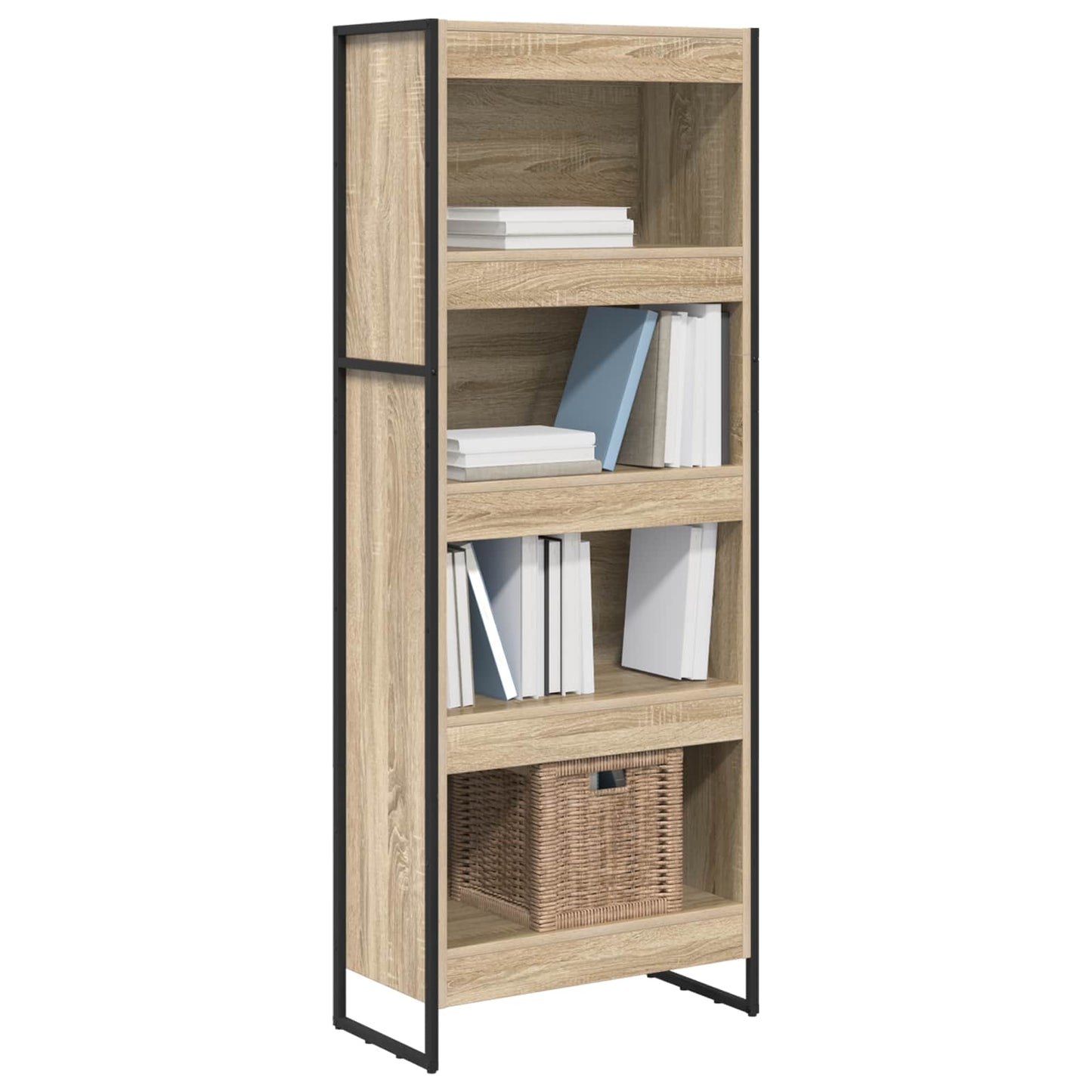 Bücherregal 60 x 30 x 155 cm Holzwerkstoff Sonoma