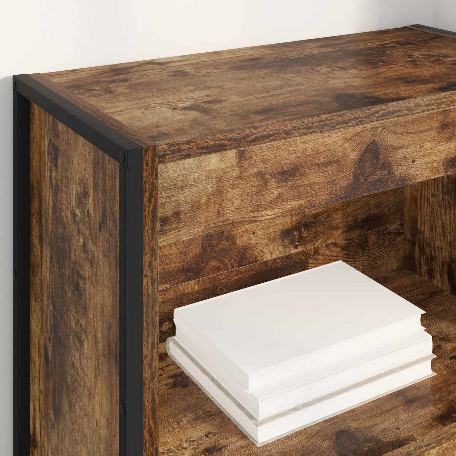 Bücherregal 60 x 30 x 155 cm Holzwerkstoff Raucharbe