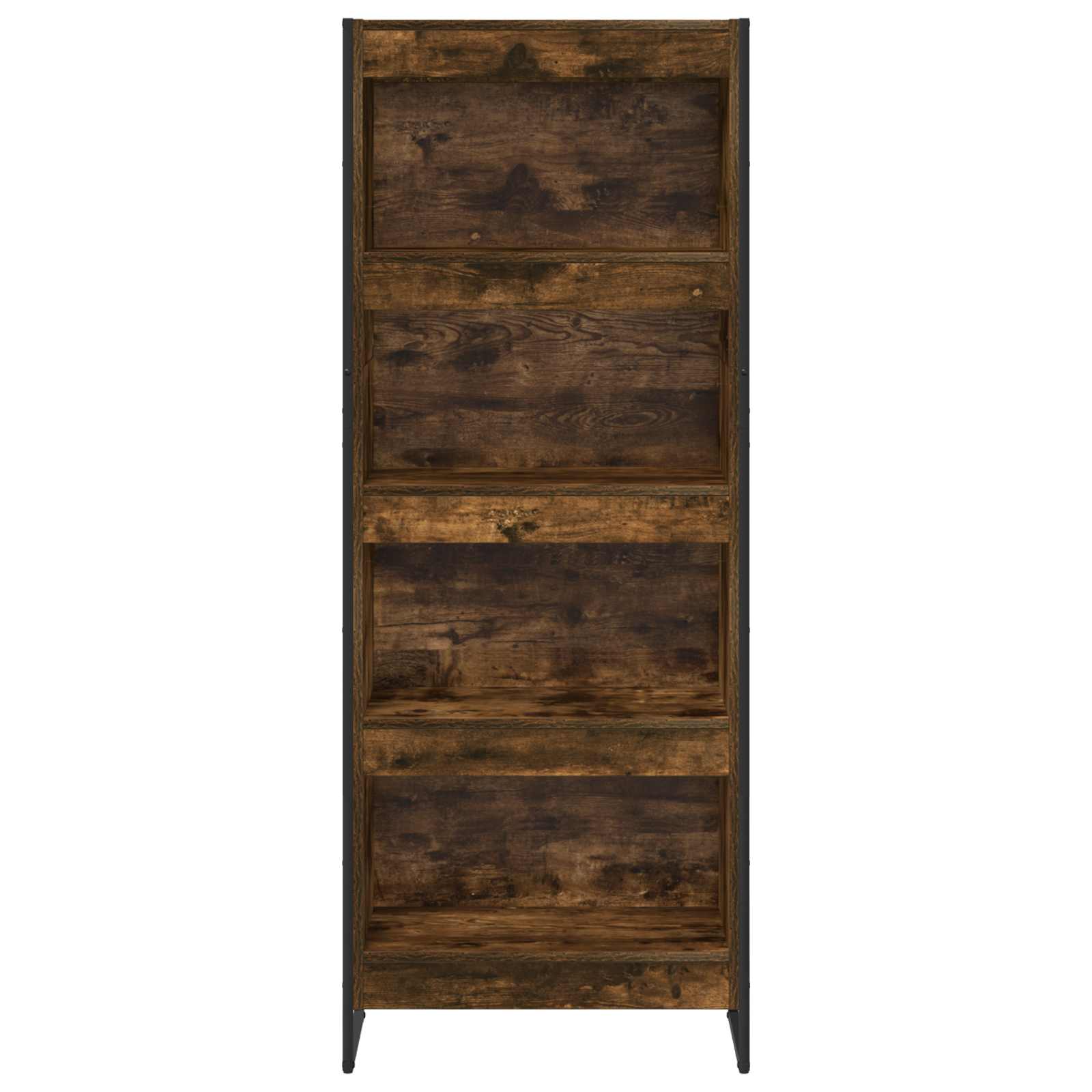 Bücherregal 60 x 30 x 155 cm Holzwerkstoff Raucharbe