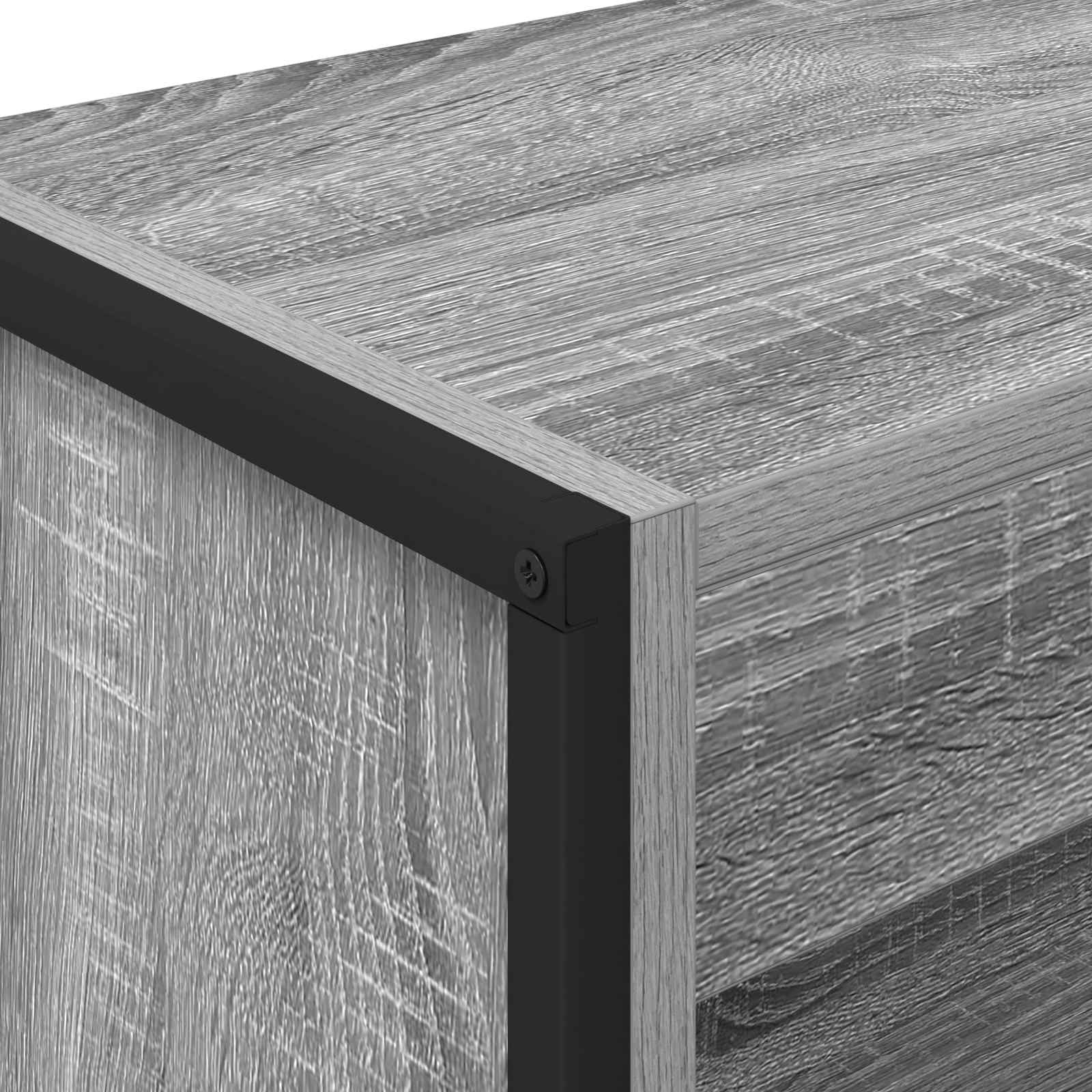 Bücherregal 60 x 30 x 155 cm Holzwerkstoff Graues Sonoma
