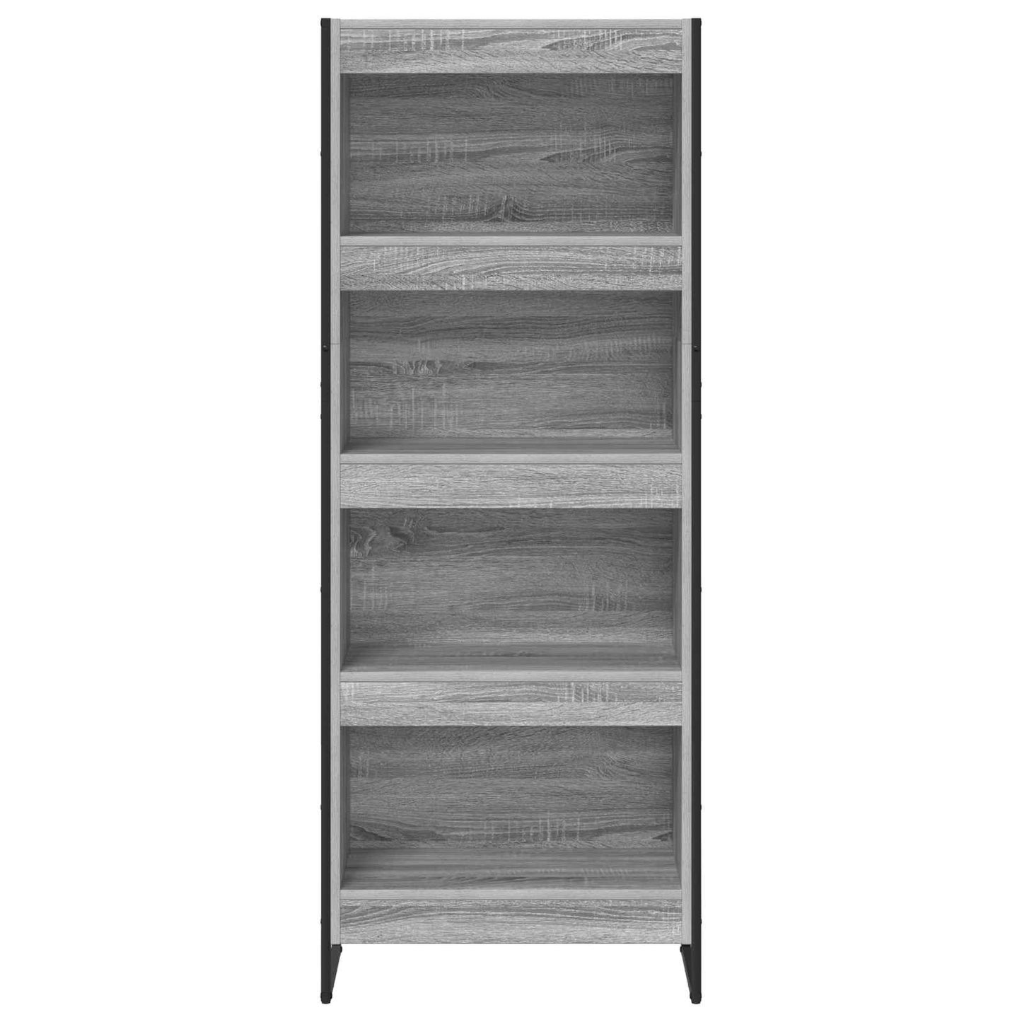 Bücherregal 60 x 30 x 155 cm Holzwerkstoff Graues Sonoma
