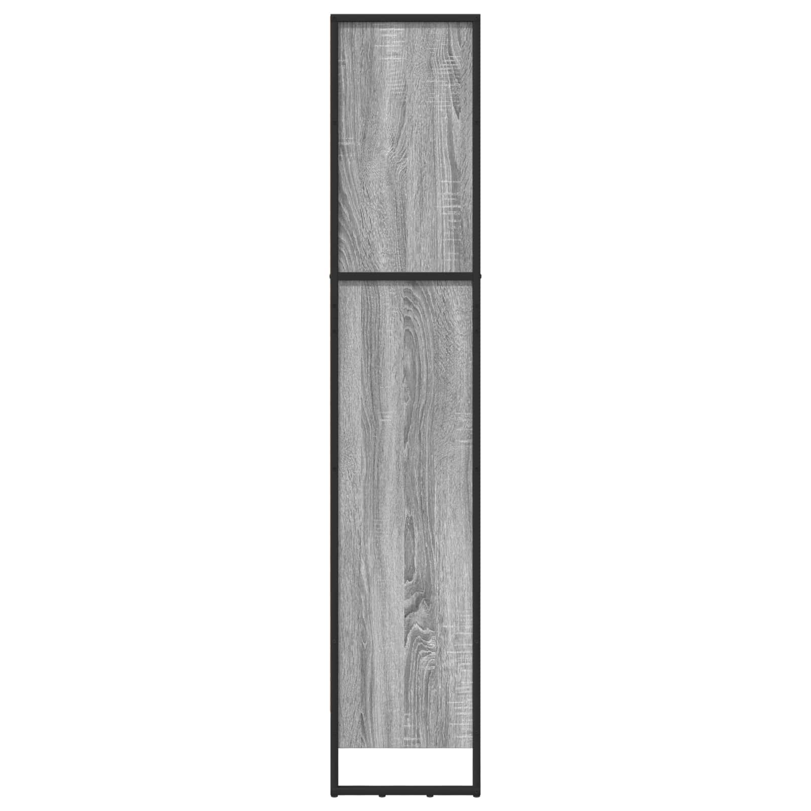 Bücherregal 60 x 30 x 155 cm Holzwerkstoff Graues Sonoma