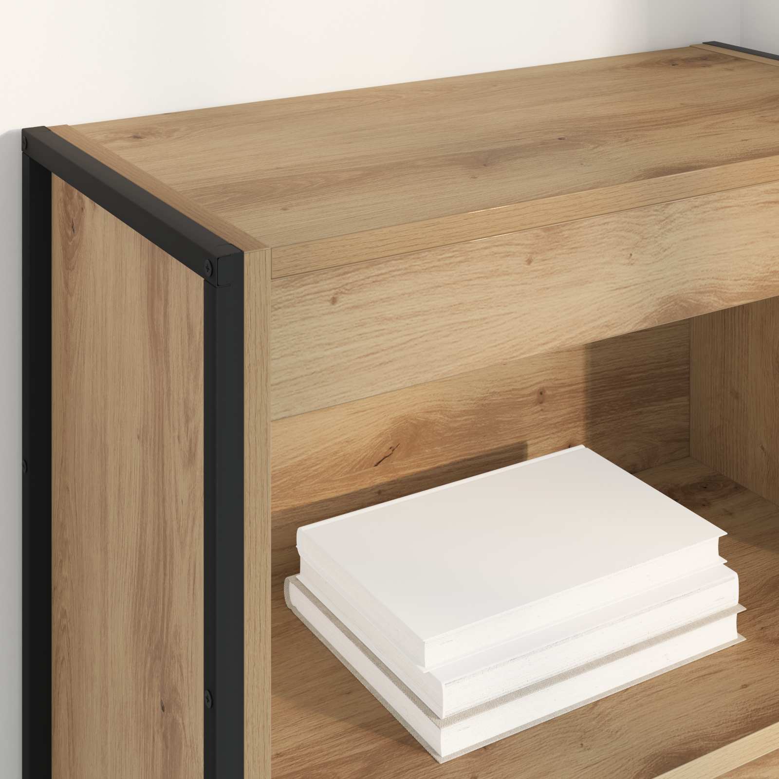 Bücherregal 60 x 30 x 155 cm Holzwerkstoff Kunsthandwerk Eiche