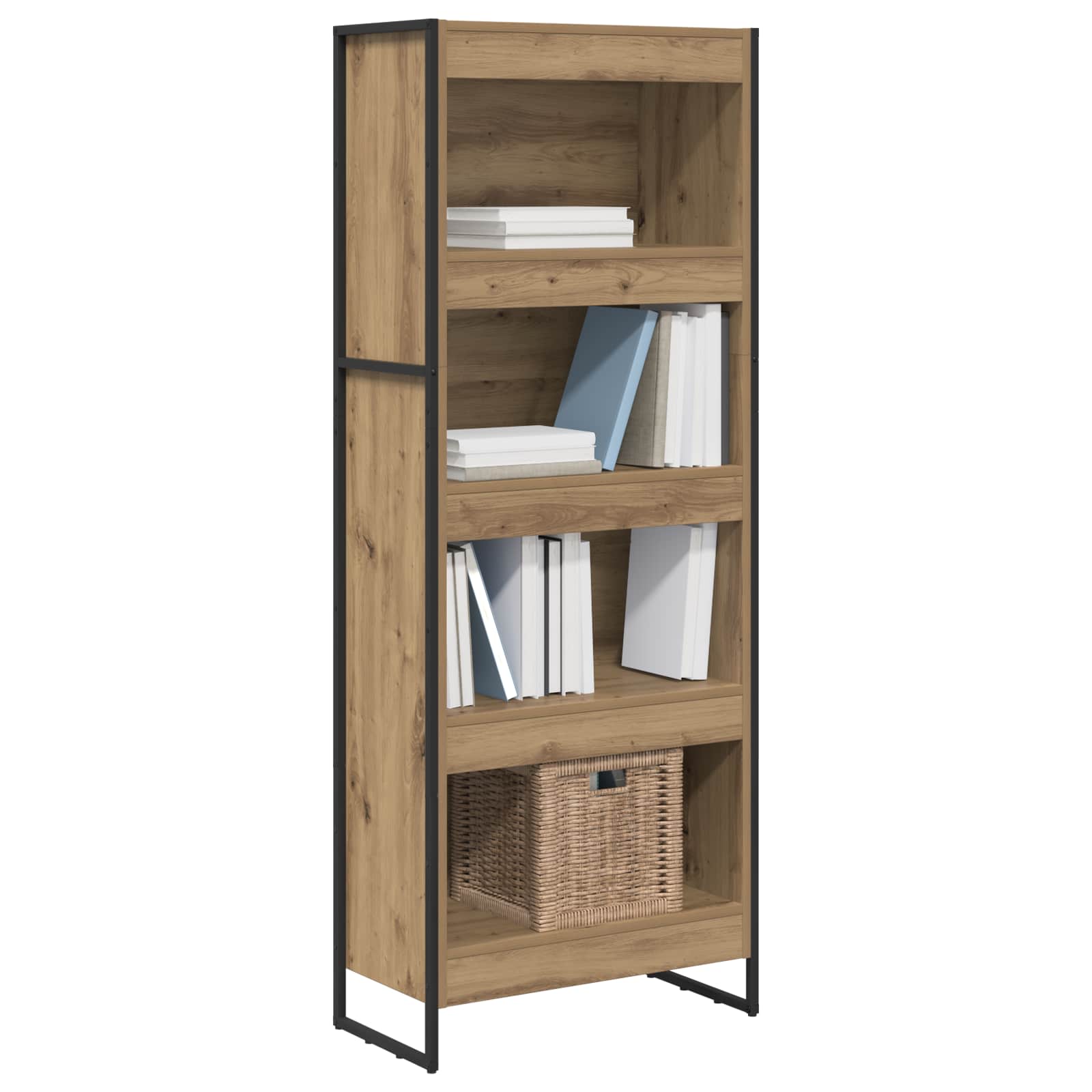 Bücherregal 60 x 30 x 155 cm Holzwerkstoff Kunsthandwerk Eiche