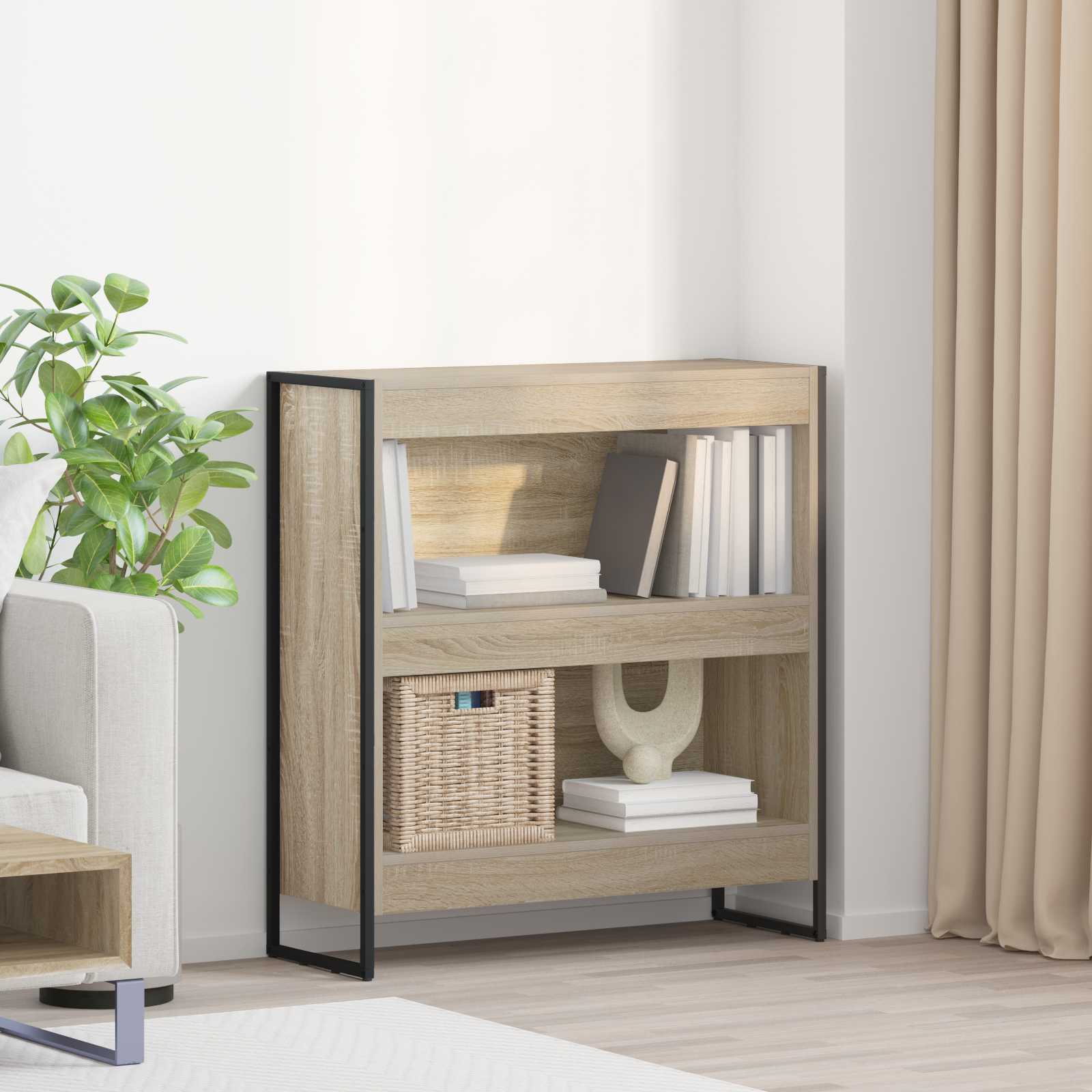 Bücherregal 80 x 30 x 86,5 cm Holzwerkstoff Sonoma