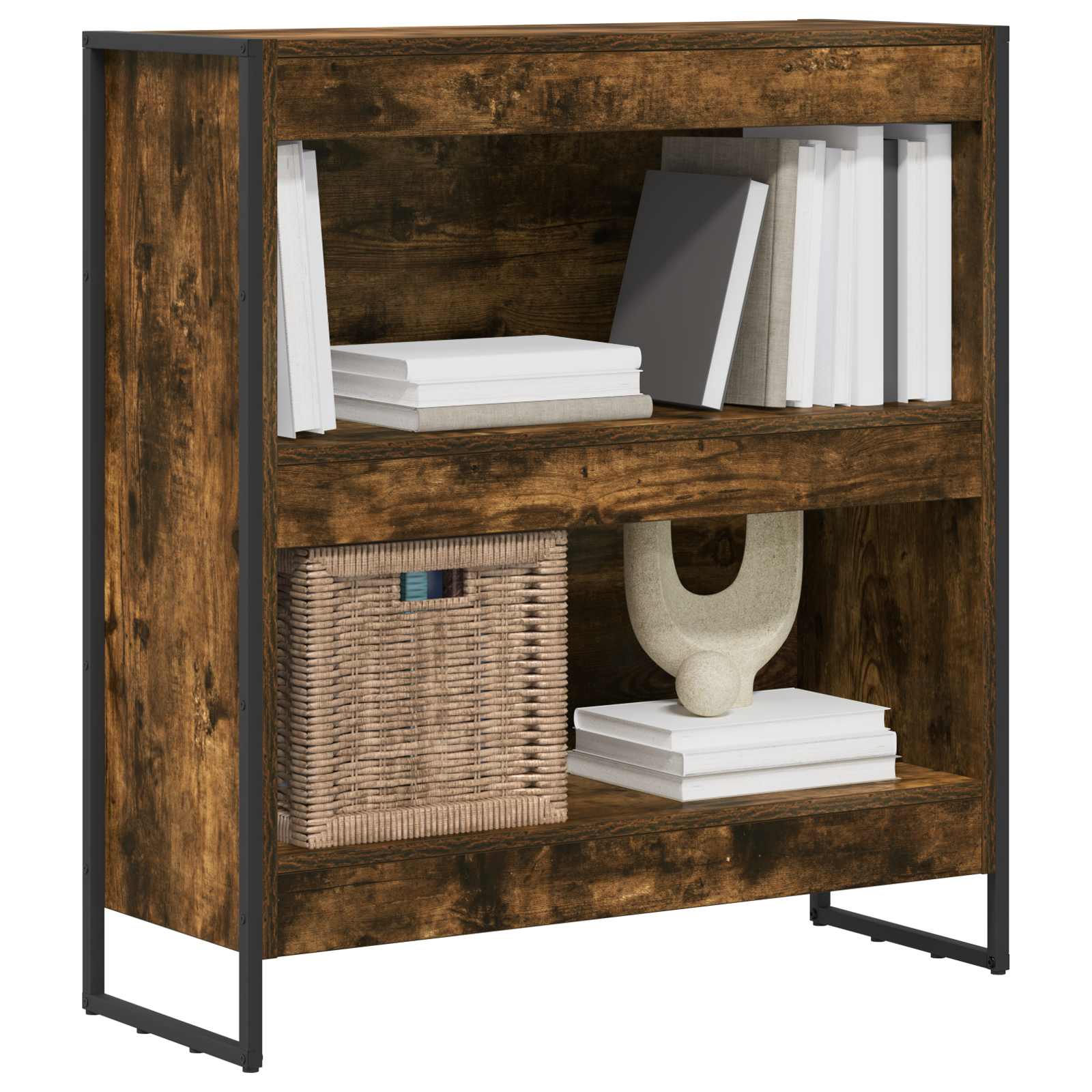 Bücherregal 80 x 30 x 86,5 cm Holzwerkstoff Raucharbe