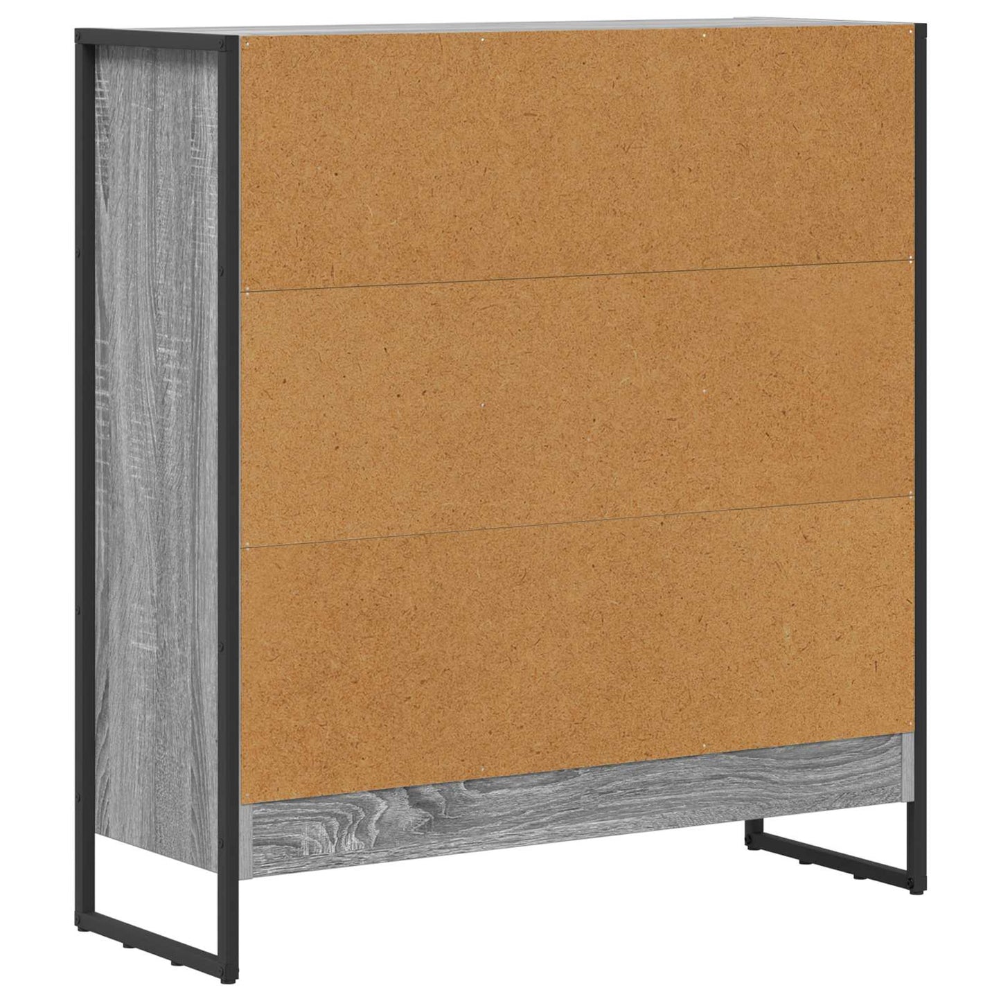 Bücherregal 80 x 30 x 86,5 cm Holzwerkstoff Graues Sonoma