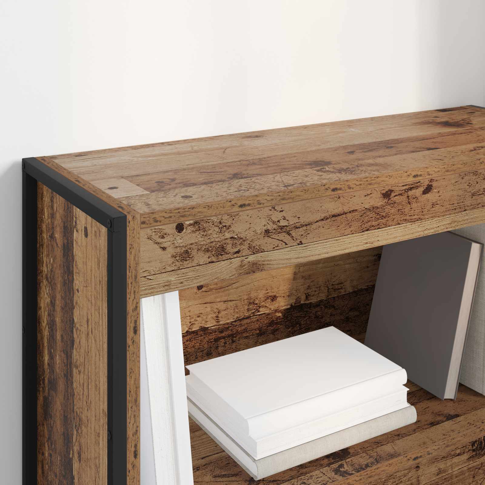 Bücherregal 80 x 30 x 86,5 cm Holzwerkstoff Altholz