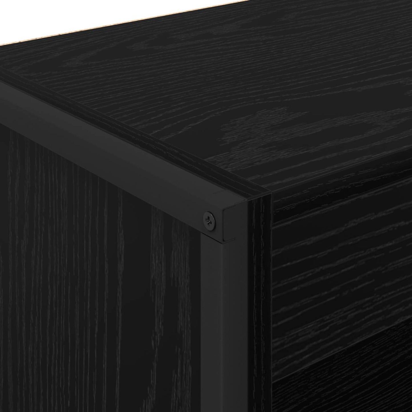 Bücherregal 80 x 30 x 121 cm Holzwerkstoff Schwarz Eichen-Optik