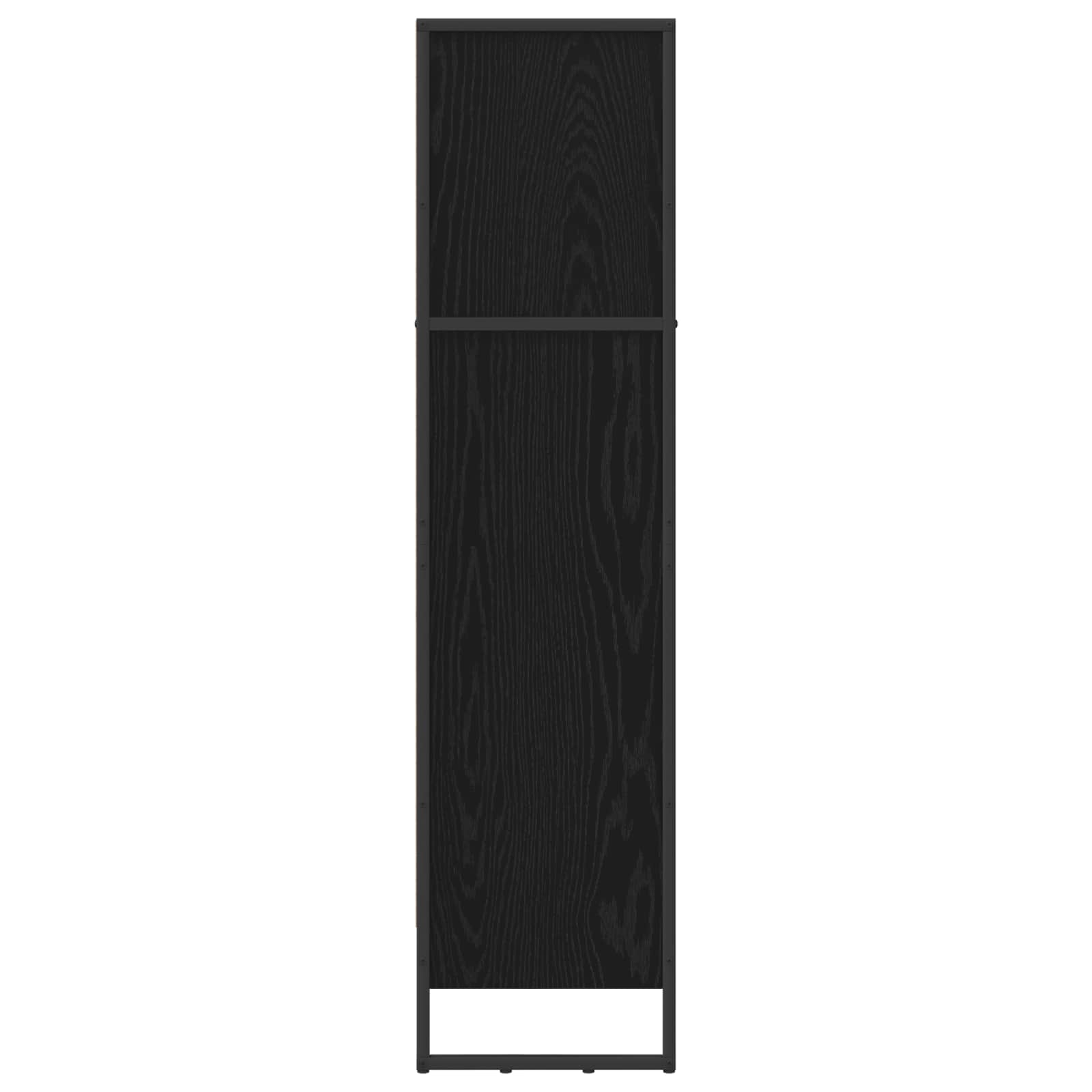 Bücherregal 80 x 30 x 121 cm Holzwerkstoff Schwarz Eichen-Optik