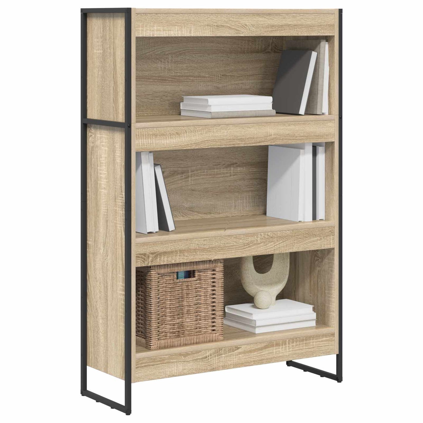 Bücherregal 80 x 30 x 121 cm Holzwerkstoff Sonoma