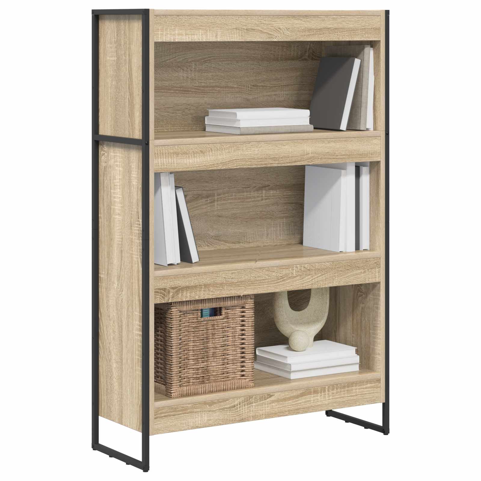 Bücherregal 80 x 30 x 121 cm Holzwerkstoff Sonoma