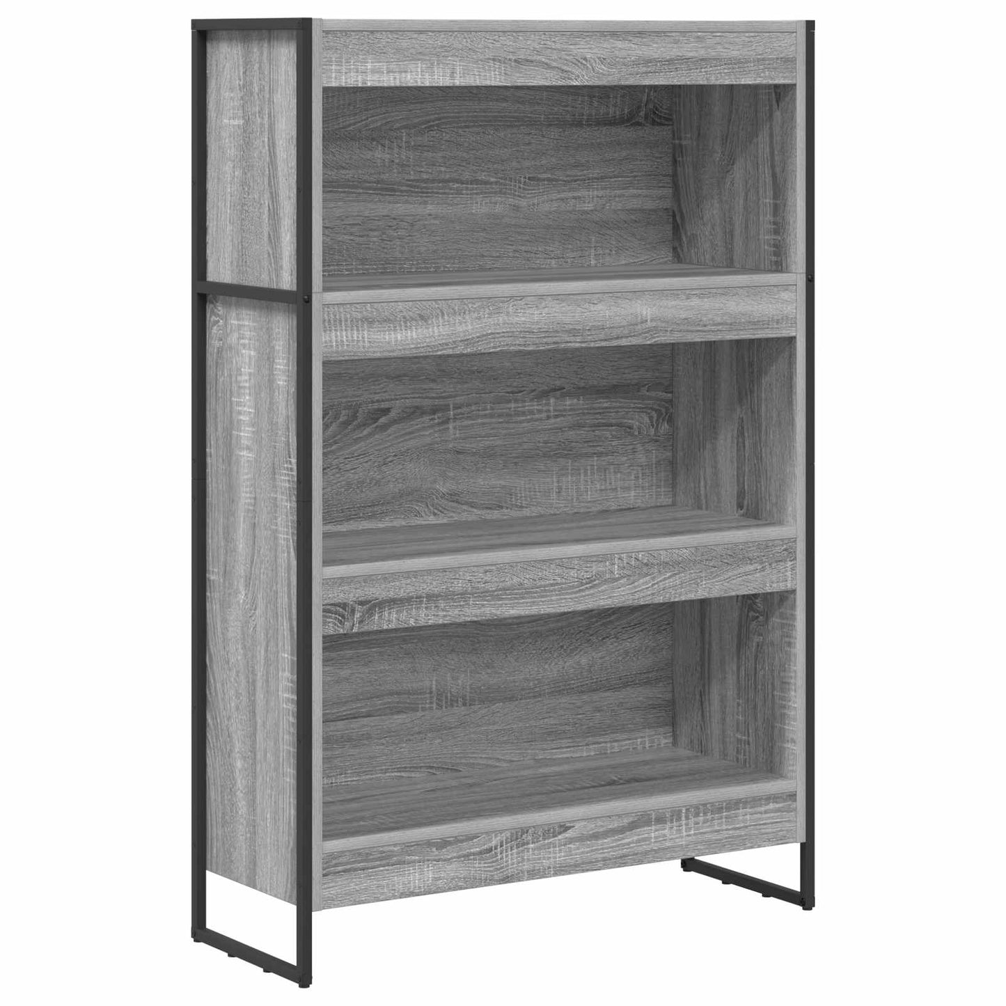 Bücherregal 80 x 30 x 121 cm Holzwerkstoff Graues Sonoma