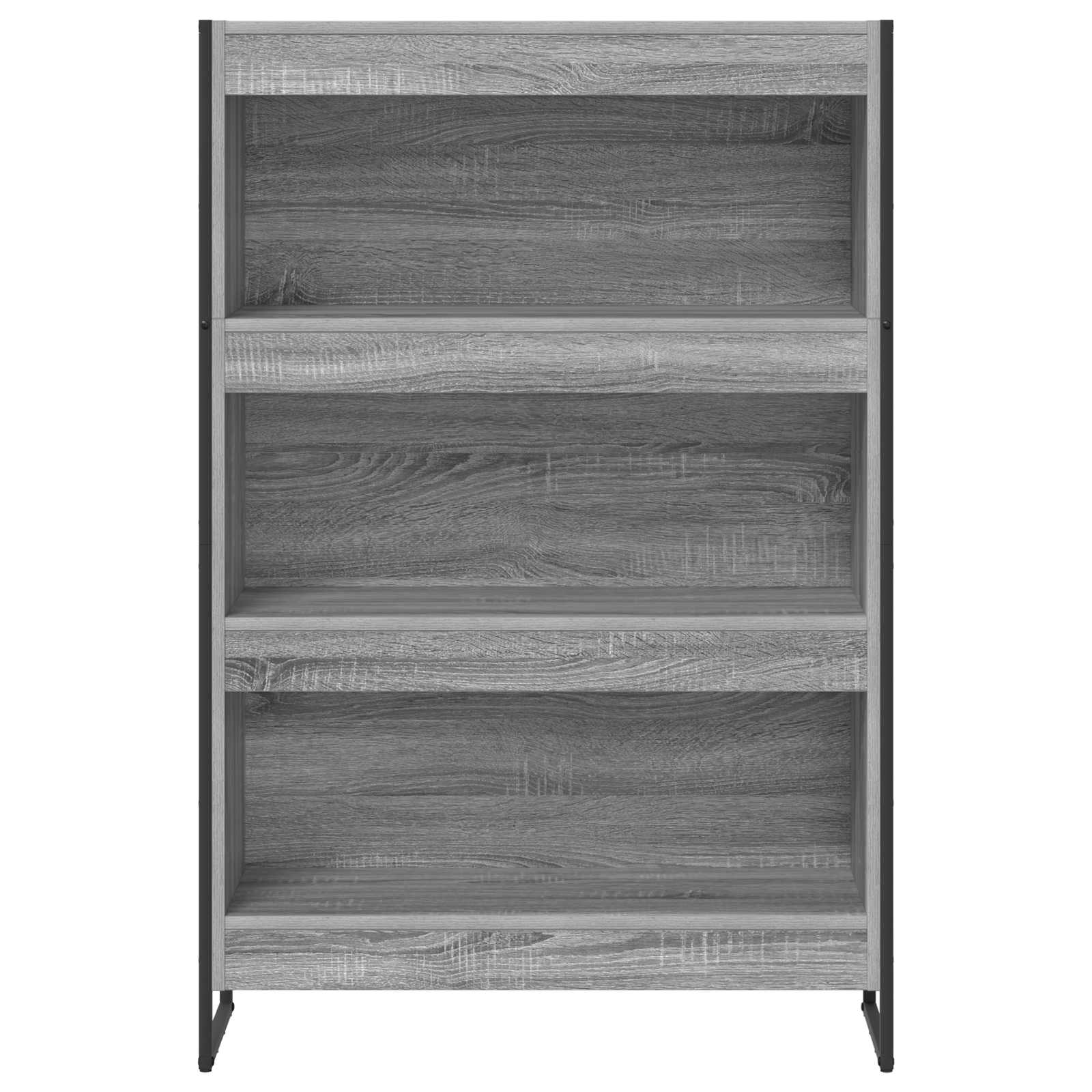 Bücherregal 80 x 30 x 121 cm Holzwerkstoff Graues Sonoma