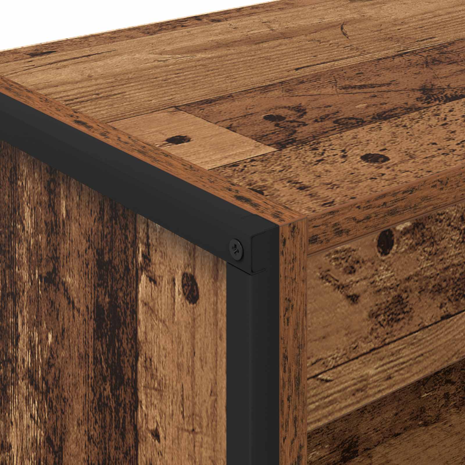 Bücherregal 80 x 30 x 121 cm Holzwerkstoff Altholz