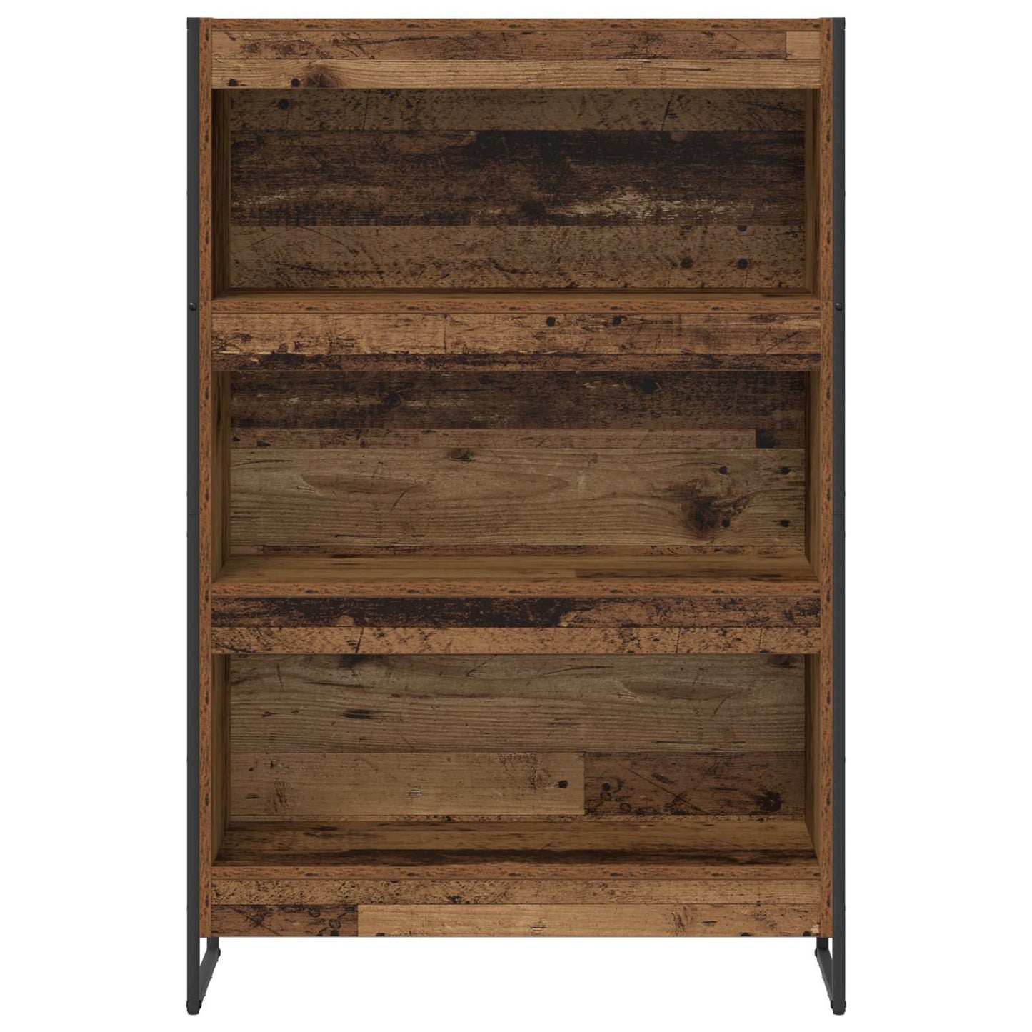 Bücherregal 80 x 30 x 121 cm Holzwerkstoff Altholz